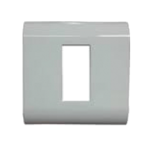 Legrand Britzy 1M White Plate With Frame, 6734 91